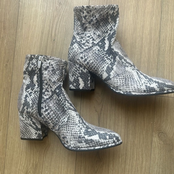 Shoes - Marc Fisher Snakeskin Pattern Ankle Boots